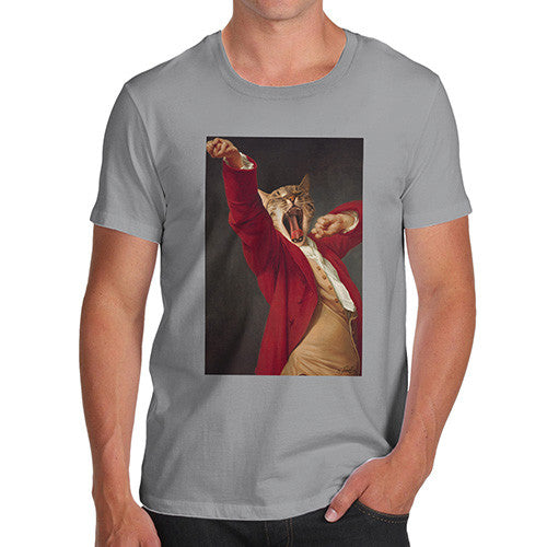 Joseph Decreux Cat Face Yawning Men's T-Shirt