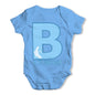Personalised Letter B Baby Grow Bodysuit