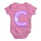 Personalised Letter C Baby Grow Bodysuit