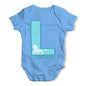 Personalised Letter L Baby Grow Bodysuit