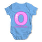 Personalised Letter O Baby Grow Bodysuit