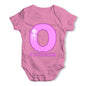 Personalised Letter O Baby Grow Bodysuit