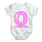 Personalised Letter O Baby Grow Bodysuit