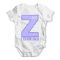 Personalised Letter Z Baby Grow Bodysuit