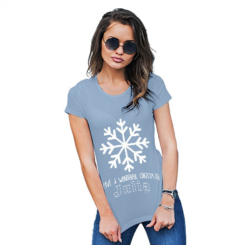 Have A Wonderful Christmas Personalised Women's T-Shirt 