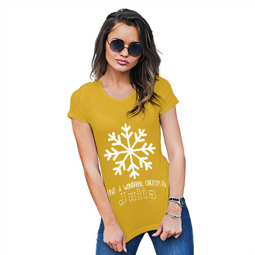 Have A Wonderful Christmas Personalised Women's T-Shirt 