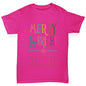 Merry And Bright Personalised Girl's T-Shirt 