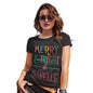 Merry And Bright Personalised Women's T-Shirt 