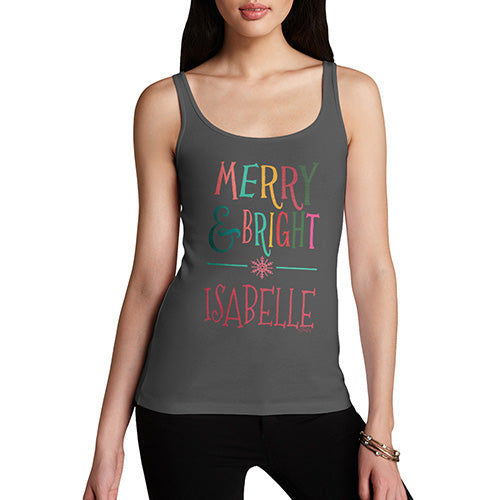 Merry And Bright Personalised Women's Tank Top