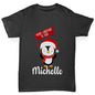 Personalised Xmas Penguin Boy's T-Shirt