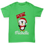Personalised Xmas Penguin Boy's T-Shirt