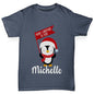 Personalised Xmas Penguin Boy's T-Shirt
