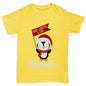 Personalised Xmas Penguin Boy's T-Shirt