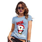 Personalised Xmas Penguin Women's T-Shirt 