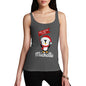 Personalised Xmas Penguin Women's Tank Top