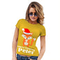 Santa Hat Fox Personalised Women's T-Shirt 
