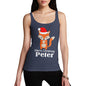 Santa Hat Fox Personalised Women's Tank Top