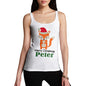 Santa Hat Fox Personalised Women's Tank Top
