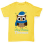 Christmas Owl Personalised Girl's T-Shirt 