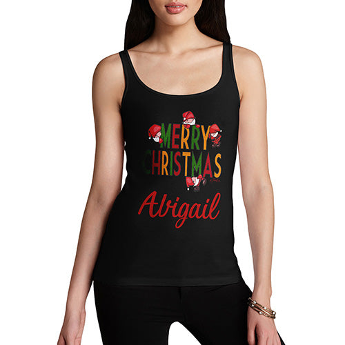 Merry Christmas Personalised Women's Tank Top