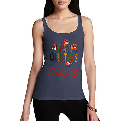Merry Christmas Personalised Women's Tank Top