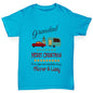 Personalised Merry Christmas Caravan Girl's T-Shirt 