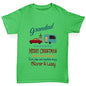 Personalised Merry Christmas Caravan Girl's T-Shirt 