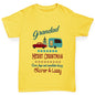 Personalised Merry Christmas Caravan Girl's T-Shirt 