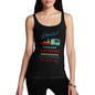 Personalised Merry Christmas Caravan Women's Tank Top