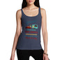 Personalised Merry Christmas Caravan Women's Tank Top