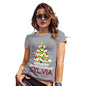 Wonderful Christmas Tree Personalised Women's T-Shirt 