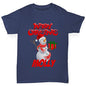 Merry Christmas Snowman Personalised Girl's T-Shirt 