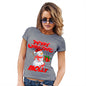 Merry Christmas Snowman Personalised Women's T-Shirt 
