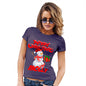 Merry Christmas Snowman Personalised Women's T-Shirt 
