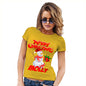 Merry Christmas Snowman Personalised Women's T-Shirt 