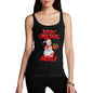 Merry Christmas Snowman Personalised Women's Tank Top