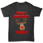 Merry Christmas Reindeer Personalised Boy's T-Shirt