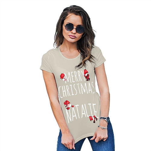 Merry Christmas Santa's Elves Personalised Women's T-Shirt 