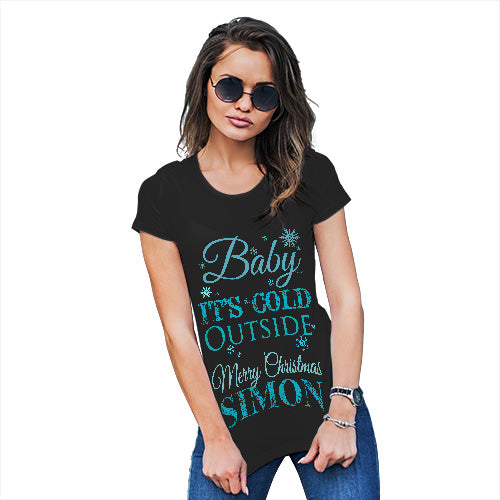 Baby It's Cold Outside Personalised Women's T-Shirt 