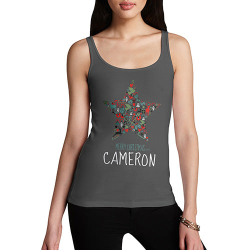 Merry Christmas Beautiful Star Personalised Women's Tank Top