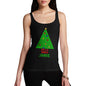 Merry Christmas Periodic Table Geek Personalised Women's Tank Top