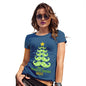 Moustache Have a Fantachetic Christmas Personalised Women's T-Shirt 