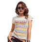 Merry Christmas Colourful Pattern Personalised Women's T-Shirt 