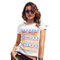 Merry Christmas Colourful Pattern Personalised Women's T-Shirt 