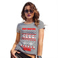 Merry Christmas Snowmen Pattern Personalised Women's T-Shirt 