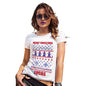 Merry Christmas Snowmen Pattern Personalised Women's T-Shirt 