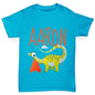 Personalised Dinosaur Letter A Boy's T-Shirt
