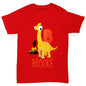 Personalised Dinosaur Letter B Boy's T-Shirt