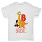 Personalised Dinosaur Letter B Boy's T-Shirt