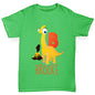 Personalised Dinosaur Letter B Girl's T-Shirt 